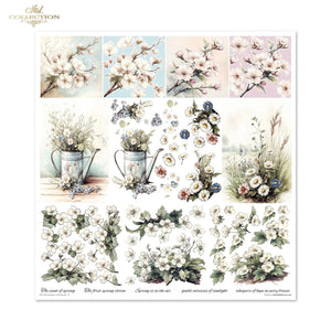Cottage in the Country Scrapbooking Papier-Set  200 g/m2 310x320 mm 11 Bögen