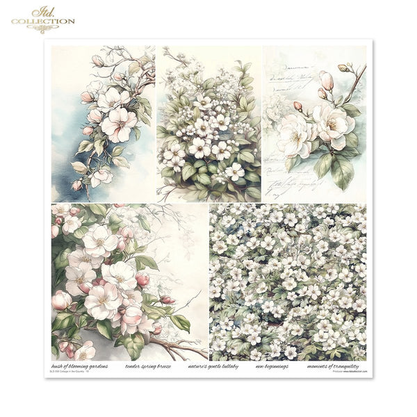Cottage in the Country Scrapbooking Papier-Set  200 g/m2 310x320 mm 11 Bögen
