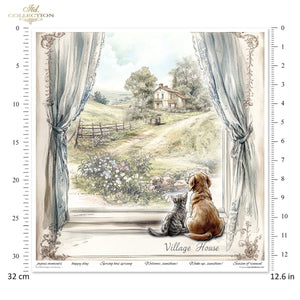 Cottage in the Country Scrapbooking Papier-Set  200 g/m2 310x320 mm 11 Bögen