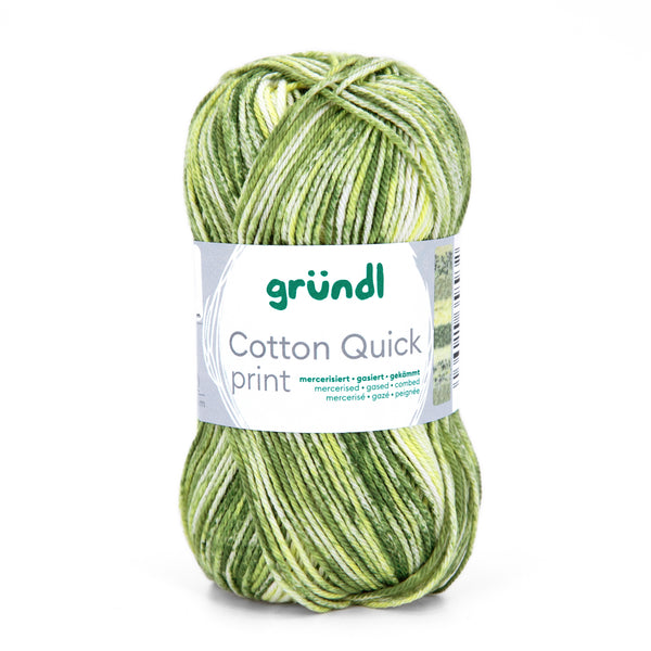 Gründl Cotton Quick Print NEUE FARBEN 2026 Baumwollgarn multicolor 50g 125m