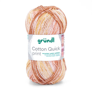 Gründl Cotton Quick Print NEUE FARBEN 2026 Baumwollgarn multicolor 50g 125m