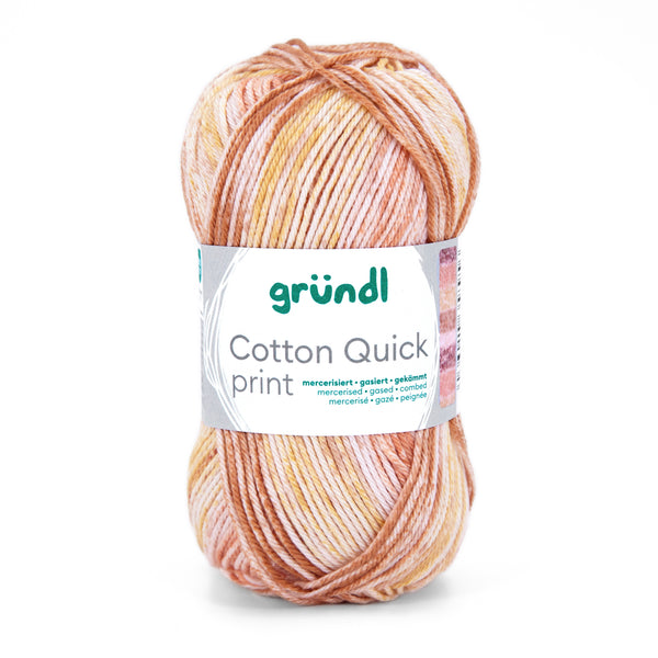 Gründl Cotton Quick Print NEUE FARBEN 2026 Baumwollgarn multicolor 50g 125m