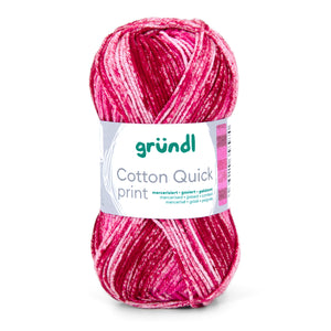Gründl Cotton Quick Print NEUE FARBEN 2026 Baumwollgarn multicolor 50g 125m