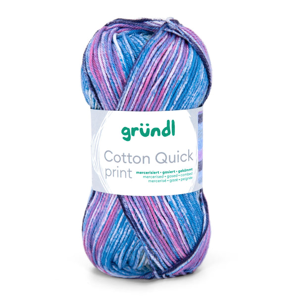 Gründl Cotton Quick Print NEUE FARBEN 2026 Baumwollgarn multicolor 50g 125m