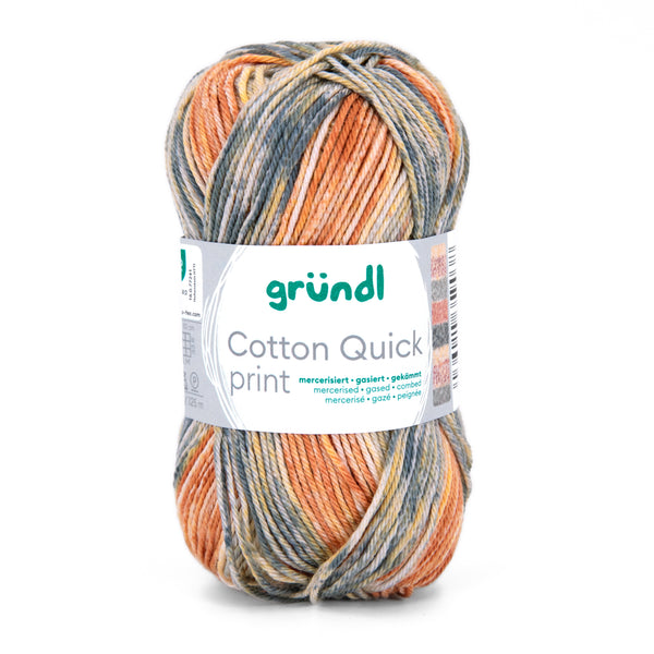 Gründl Cotton Quick Print NEUE FARBEN 2026 Baumwollgarn multicolor 50g 125m