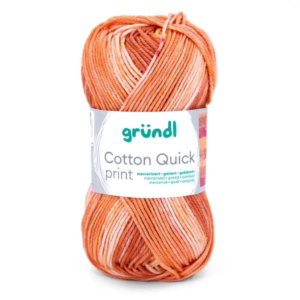 Gründl Cotton Quick Print NEUE FARBEN 2026 Baumwollgarn multicolor 50g 125m