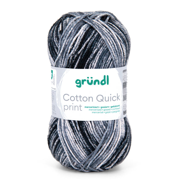 Gründl Cotton Quick Print NEUE FARBEN 2026 Baumwollgarn multicolor 50g 125m