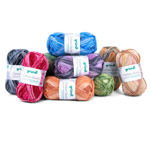 Gründl Cotton Quick Print NEUE FARBEN 2026 Baumwollgarn multicolor 50g 125m