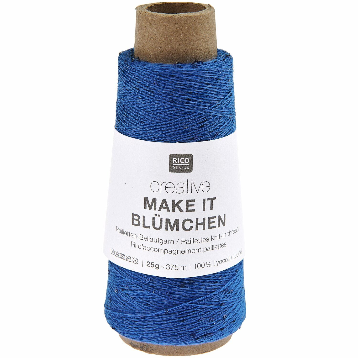 Creative Make It Blümchen Beilaufgarn mit Pailletten 25g 375m