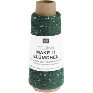Creative Make It Blümchen Beilaufgarn mit Pailletten 25g 375m