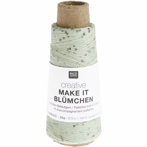 Creative Make It Blümchen Beilaufgarn mit Pailletten 25g 375m