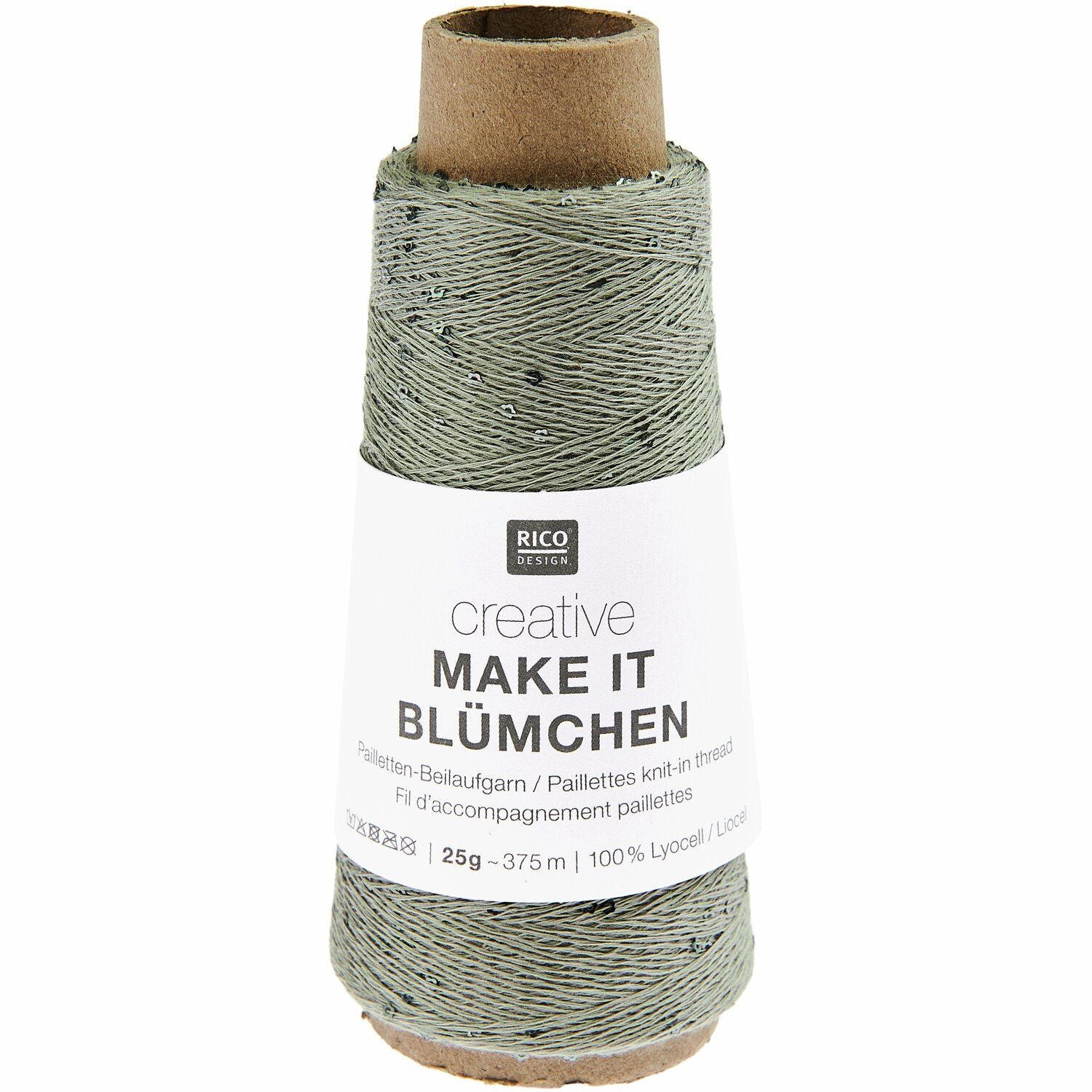 Creative Make It Blümchen Beilaufgarn mit Pailletten 25g 375m