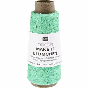 Creative Make It Blümchen Beilaufgarn mit Pailletten 25g 375m