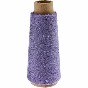 Creative Make It Blümchen Beilaufgarn mit Pailletten 25g 375m