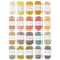 Ricorumi Baumwollgarn 20 Farben Set 100% Baumwolle á 25g / 57,5m 20 Knäuel
