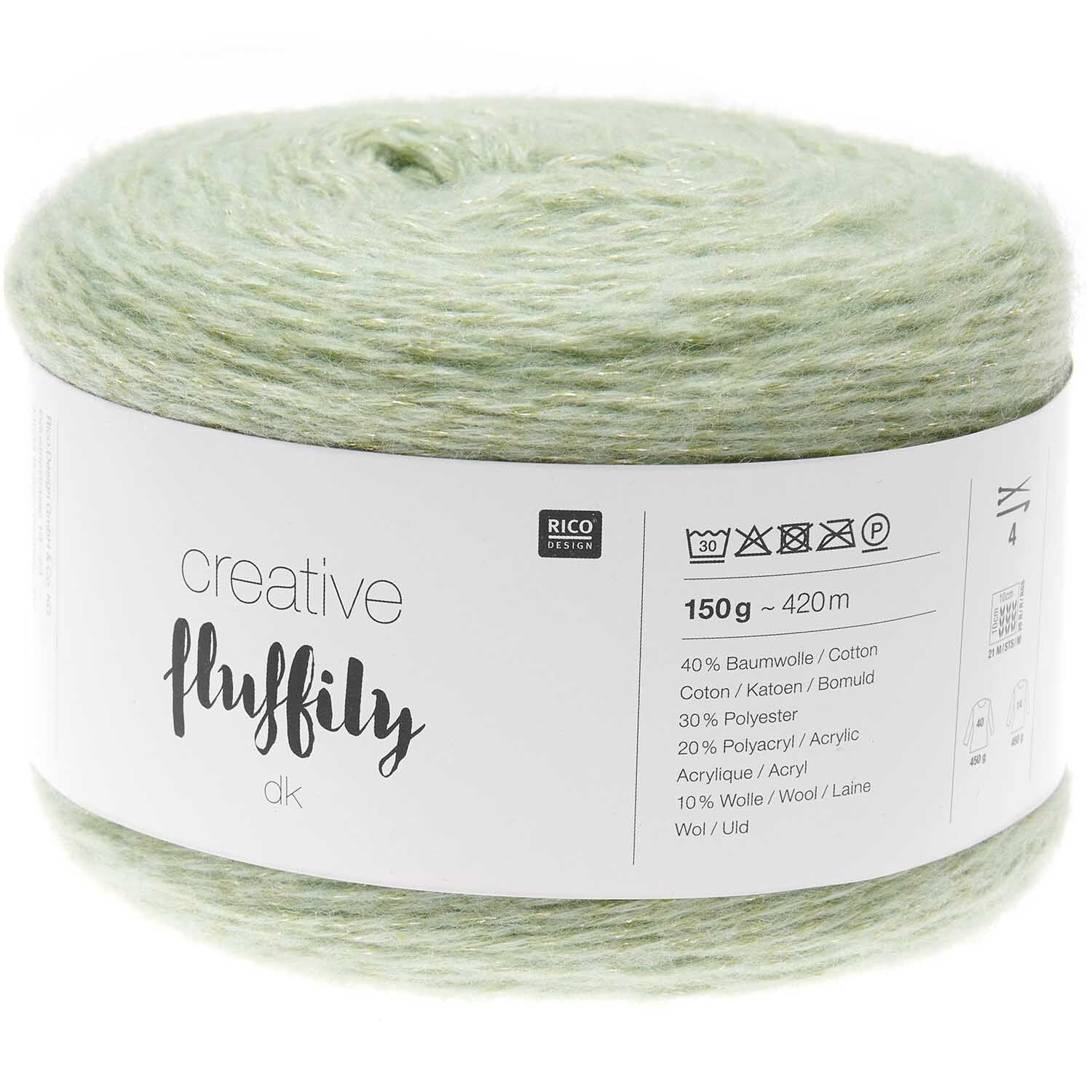 Rico Creative Fluffily DK Wolle Glitzergarn 150g / 420m