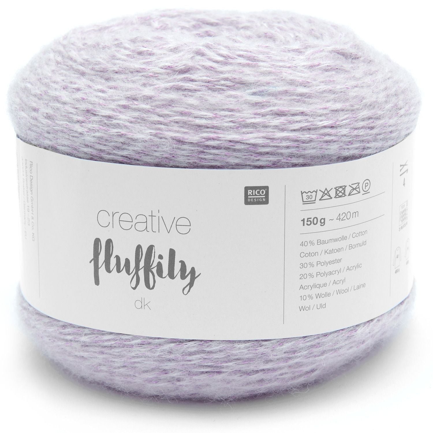 Rico Creative Fluffily DK Wolle Glitzergarn 150g / 420m