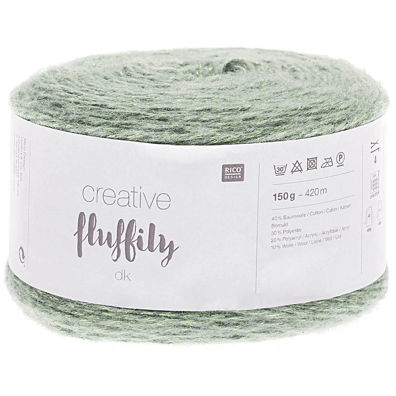 Rico Creative Fluffily DK Wolle Glitzergarn 150g / 420m