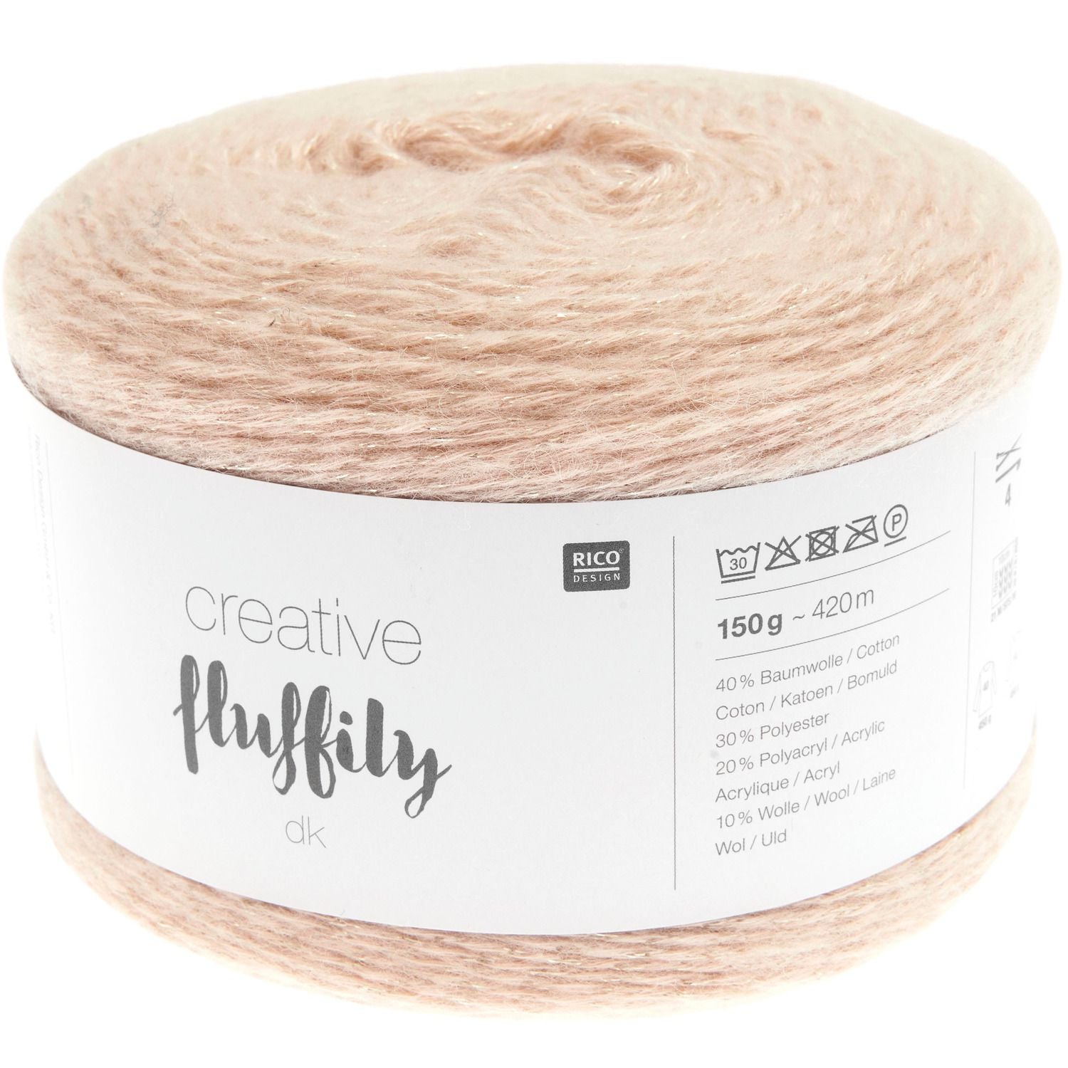 Rico Creative Fluffily DK Wolle Glitzergarn 150g / 420m