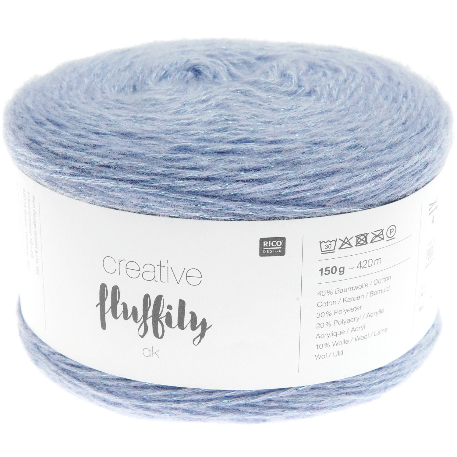 Rico Creative Fluffily DK Wolle Glitzergarn 150g / 420m