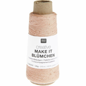 Creative Make It Blümchen Beilaufgarn mit Pailletten 25g 375m