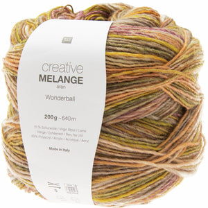 Rico Creative Melange Aran WONDERBALL Wolle 200g / 640m