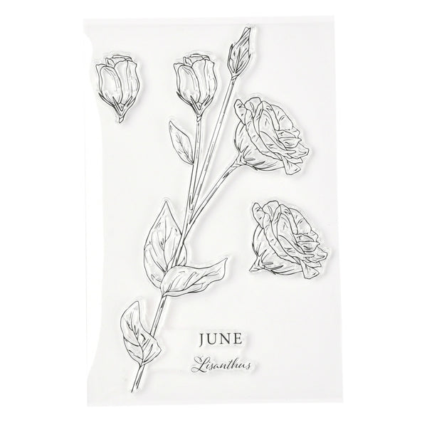 Silikonstempel Rose Lisanthus  19x12,5cm