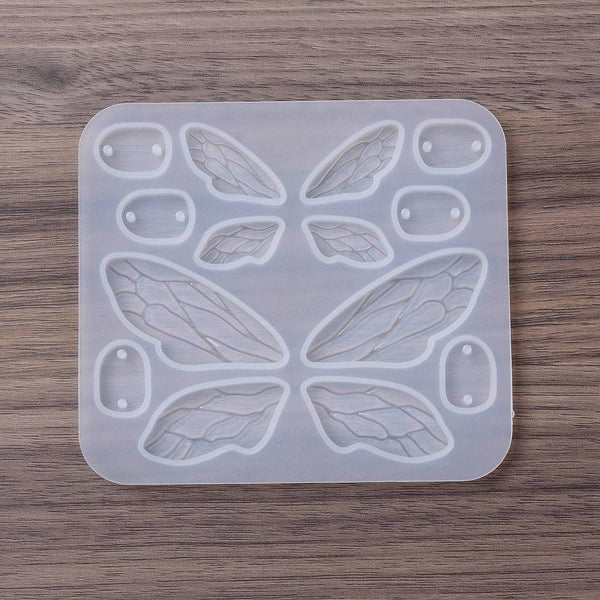 Silikonform Schmetterlingsflügel Libelle Feen Anhänger  96x85x4,5mm