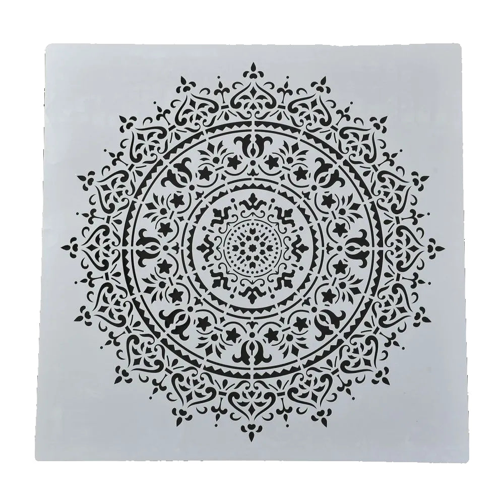 XL Schablone Mandala 50x50 cm