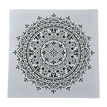 XL Schablone Mandala 50x50 cm