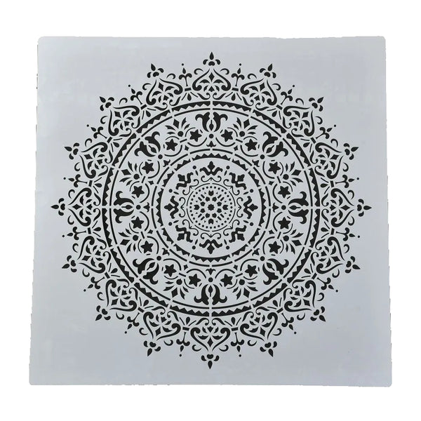 XL Schablone Mandala 50x50 cm