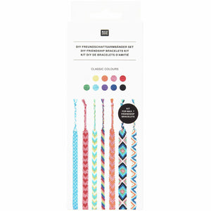 DIY Freundschaftsarmbänder Set 100 % Baumwolle 10 x Knüpfgarn
