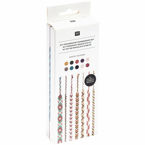 DIY Freundschaftsarmbänder Set 100 % Baumwolle 10 x Knüpfgarn