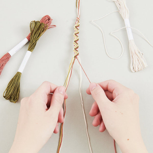 DIY Freundschaftsarmbänder Set 100 % Baumwolle 10 x Knüpfgarn