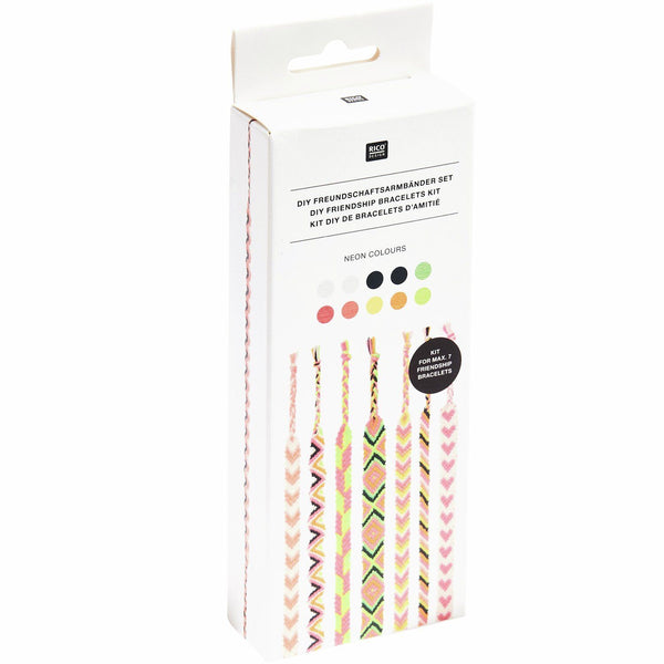 DIY Freundschaftsarmbänder Set 100 % Baumwolle 10 x Knüpfgarn