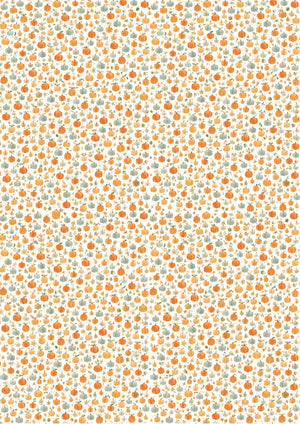 Reispapier Decoupage Pumpkin Pattern orange mint A4 25-30 g/m² 1 Bogen