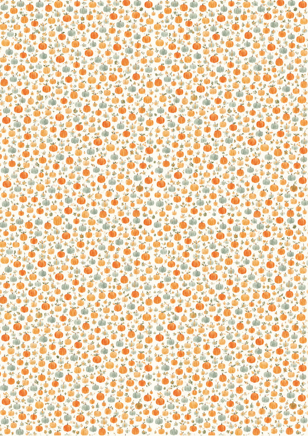 Reispapier Decoupage Pumpkin Pattern orange mint A4 25-30 g/m² 1 Bogen