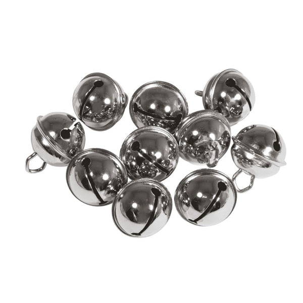 Deko-Metallglöckchen kugelförmig 19mm 10 Stück