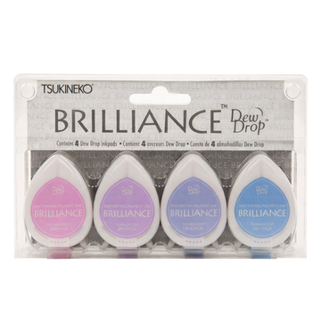 Dew Drop Stempelkissen Jewel Tone Pearlescent  Tsukineko 4 Stück