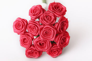 Dior-Rose rot ⌀ 10mm 12 Stück/Bund