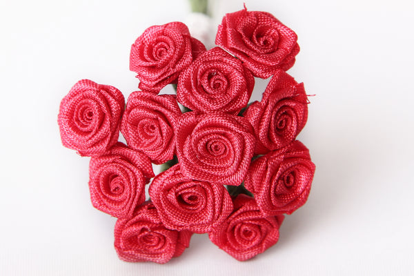 Dior-Rose rot ⌀ 10mm 12 Stück/Bund