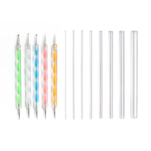 Dotting Tool 13-teiliges Set, Dot Painting Punktmalerei Mandala mit Kugelstiften und Acrylstangen