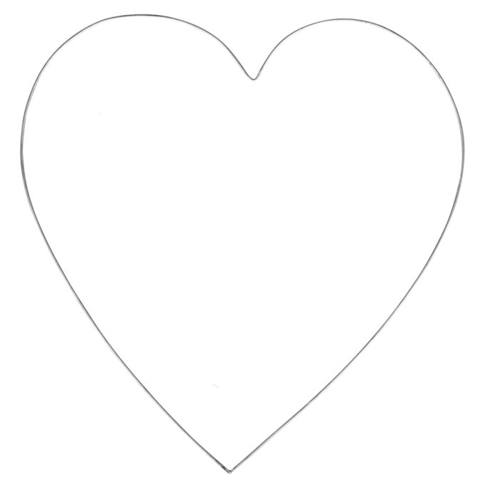 Draht Herz 35cm ø 0,2cm