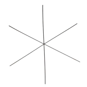 Drahtsterne Stahldraht 6-strahlig verschiedene Größen