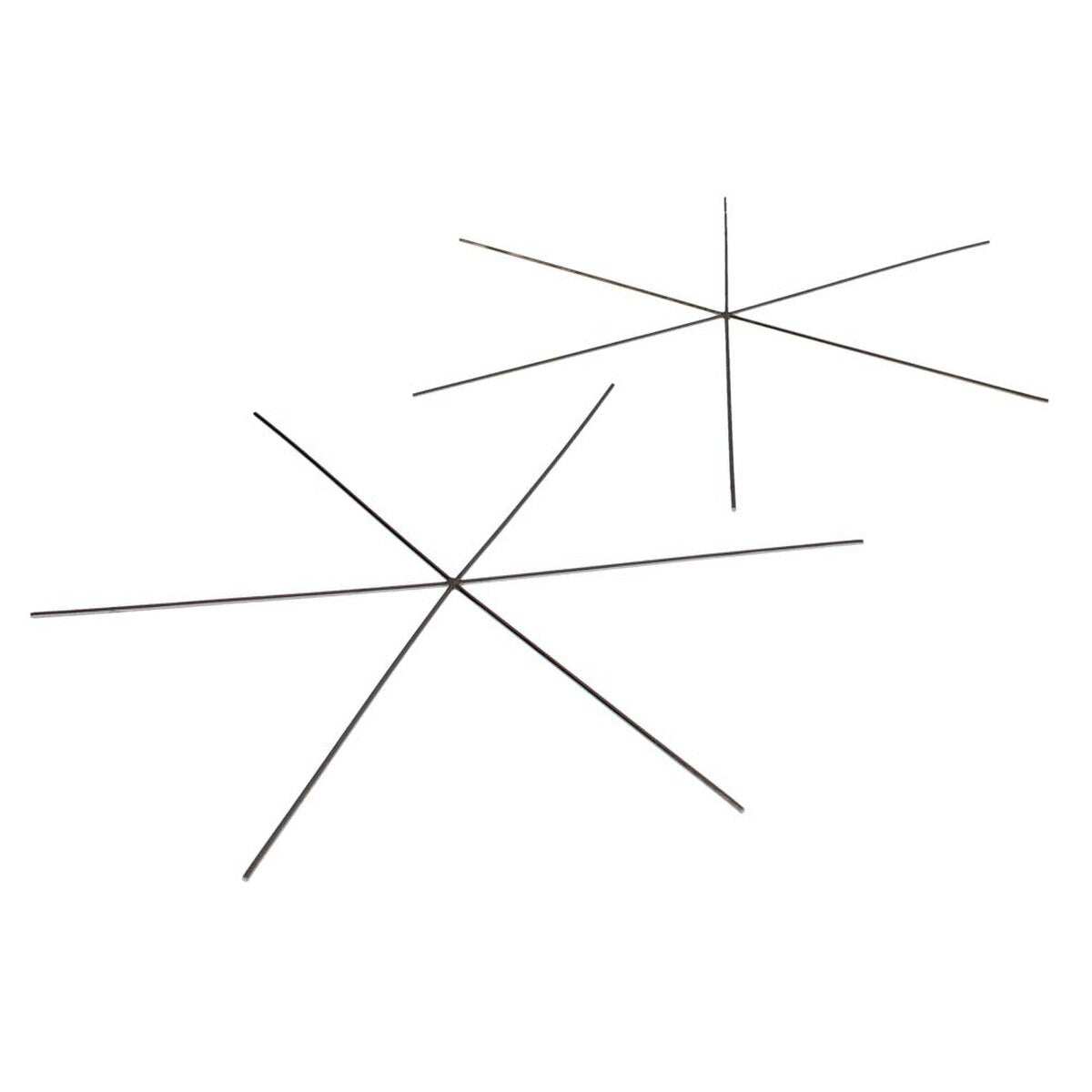 Drahtsterne Stahldraht 6-strahlig verschiedene Größen