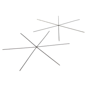 Drahtsterne Stahldraht 6-strahlig verschiedene Größen