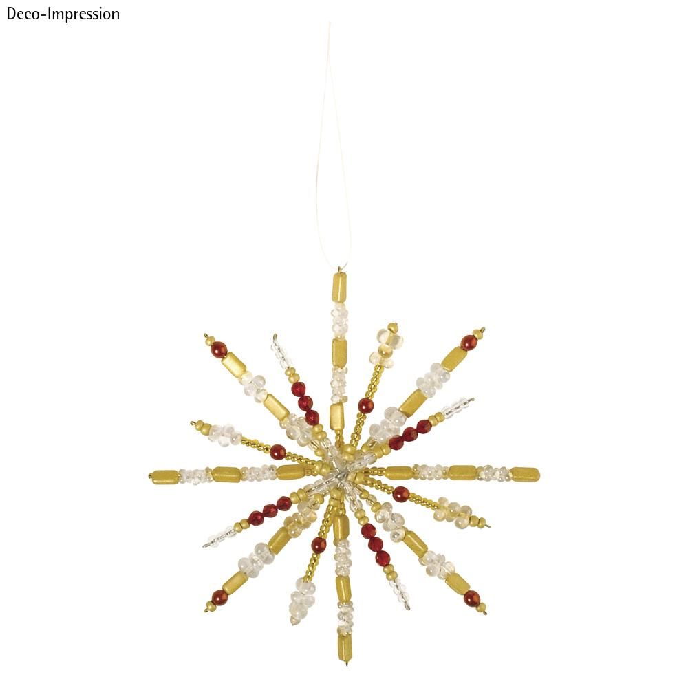 Drahtstern für Perlen 16-strahlig 10/8cm ø 3 Stück/Packungen