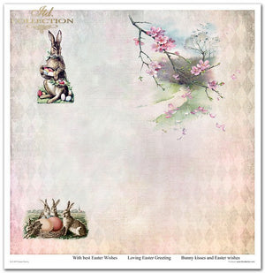 Easter Bunny Papier-Set 320x310mm 200g 11 Blatt