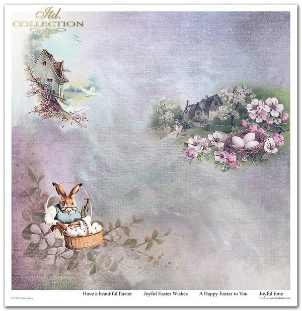 Easter Bunny Papier-Set 320x310mm 200g 11 Blatt