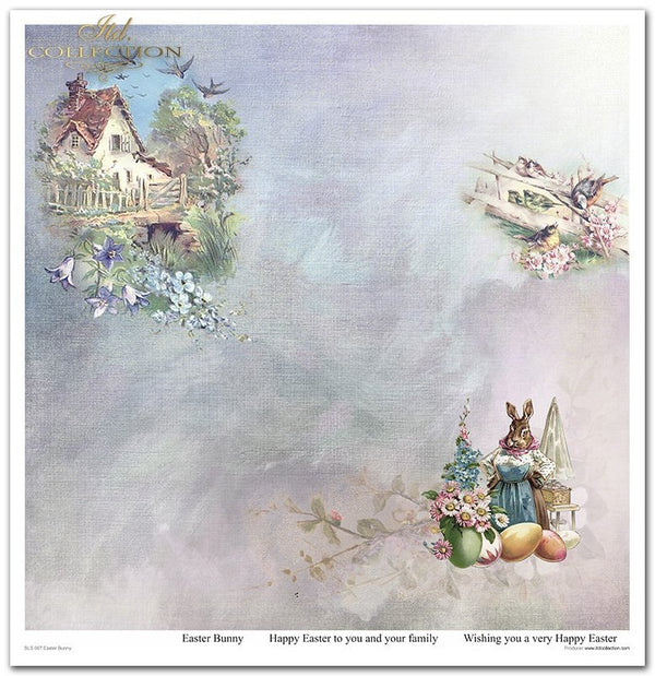 Easter Bunny Papier-Set 320x310mm 200g 11 Blatt